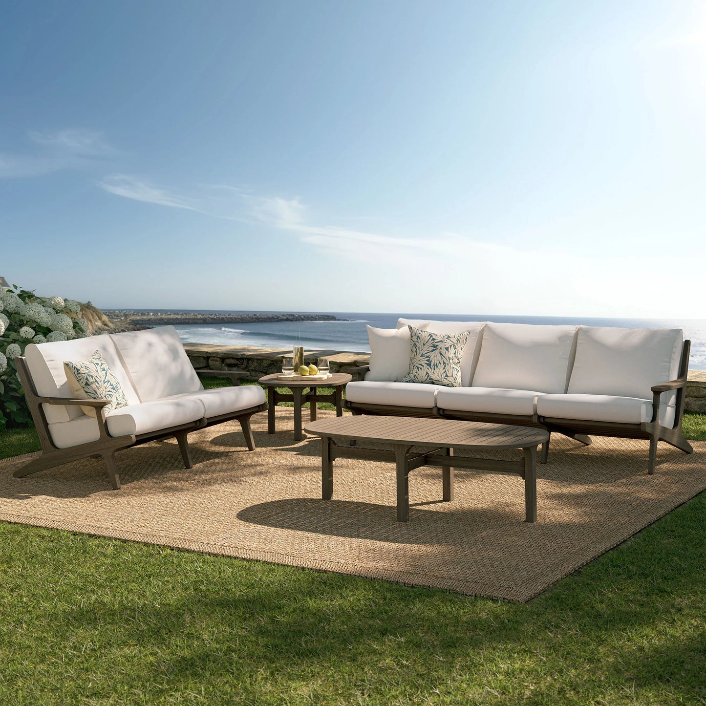 Saratoga 4-Piece Outdoor Teak Wood Furniture Set