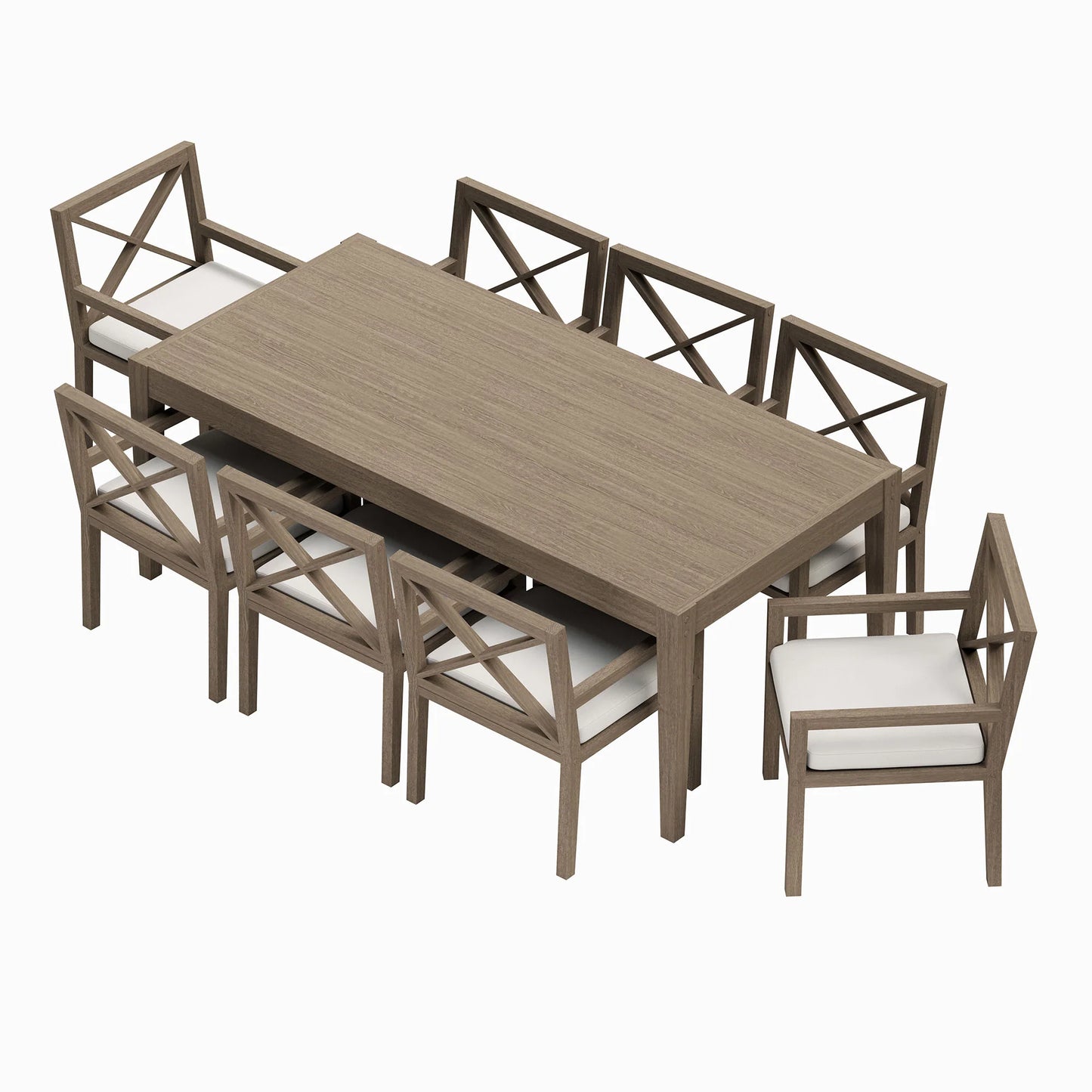 Northlake 9-Piece Outdoor Teak Wood Dining Set