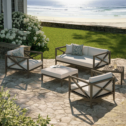 Northlake 5-Piece Outdoor Teak Wood Furniture Set