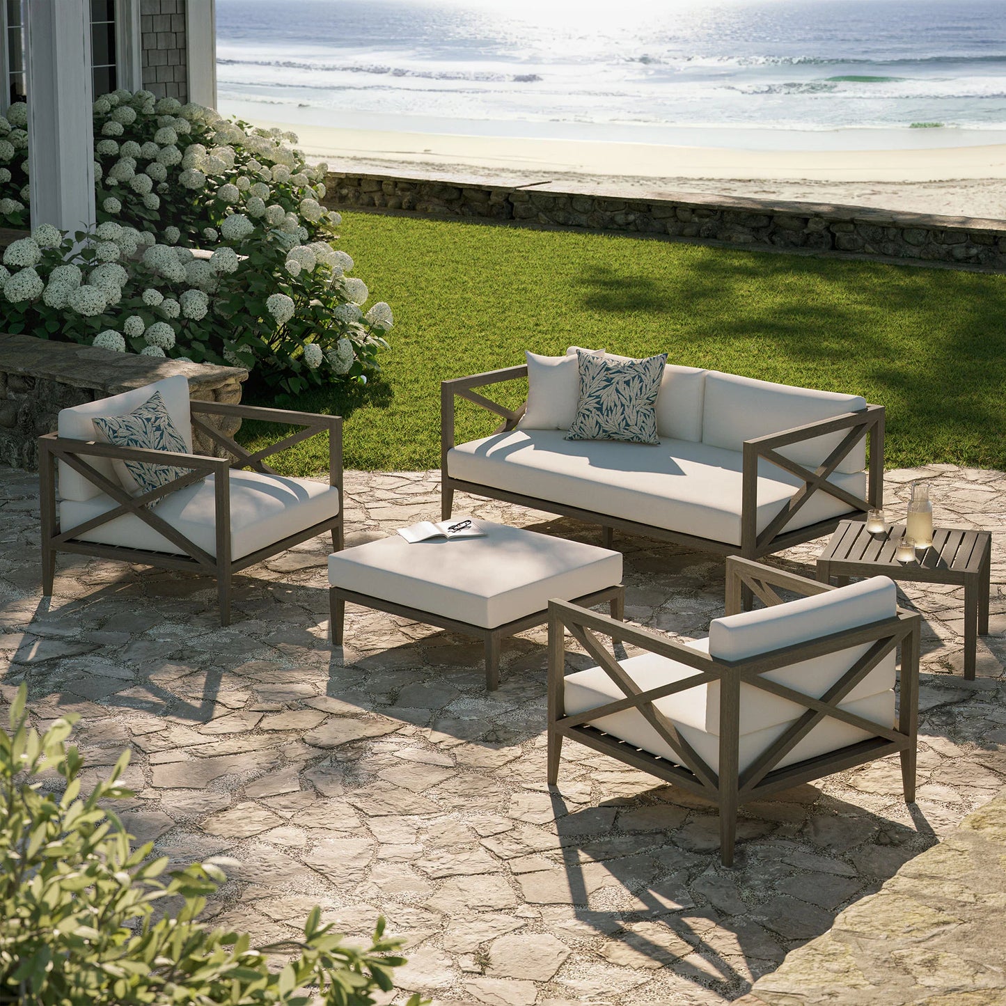 Northlake 5-Piece Outdoor Teak Wood Furniture Set