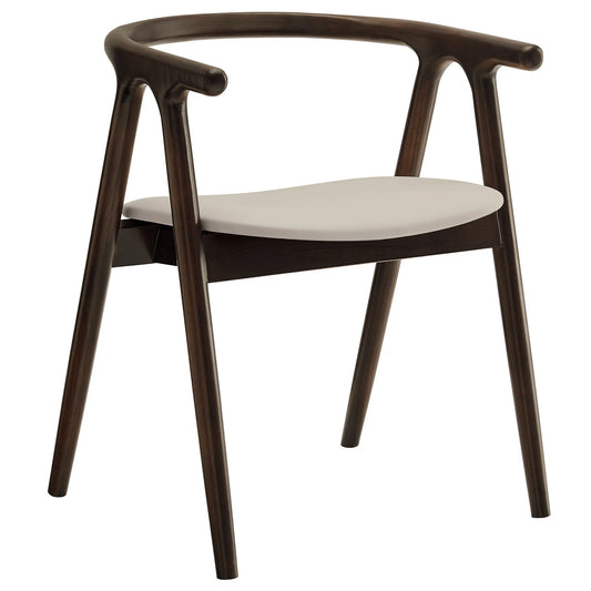 Henry Vegan Leather and Wood Dining Chair – Sleek and Sustainable Seating for Modern Dining Rooms