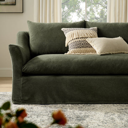 Somerset 92" Linen Blend Sofa