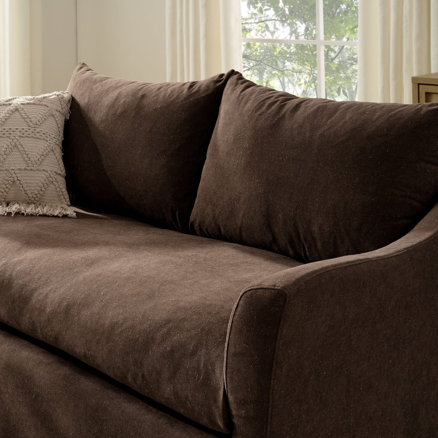 Somerset 70" Linen Blend Loveseat