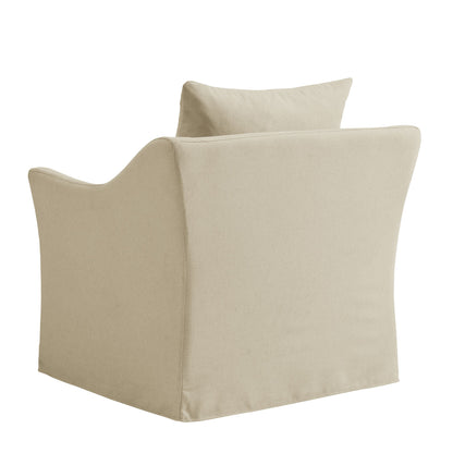 Somerset Linen Blend Upholstered Armchair