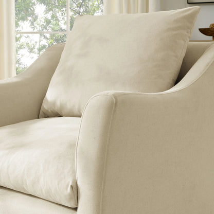 Somerset Linen Blend Upholstered Armchair