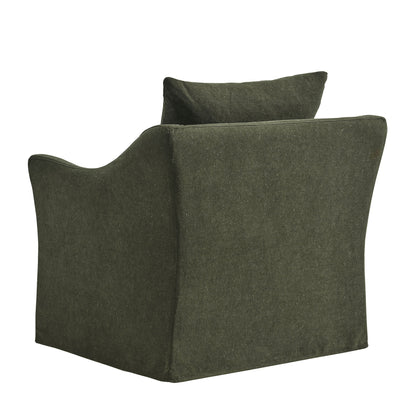 Somerset Linen Blend Upholstered Armchair