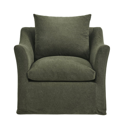 Somerset Linen Blend Upholstered Armchair