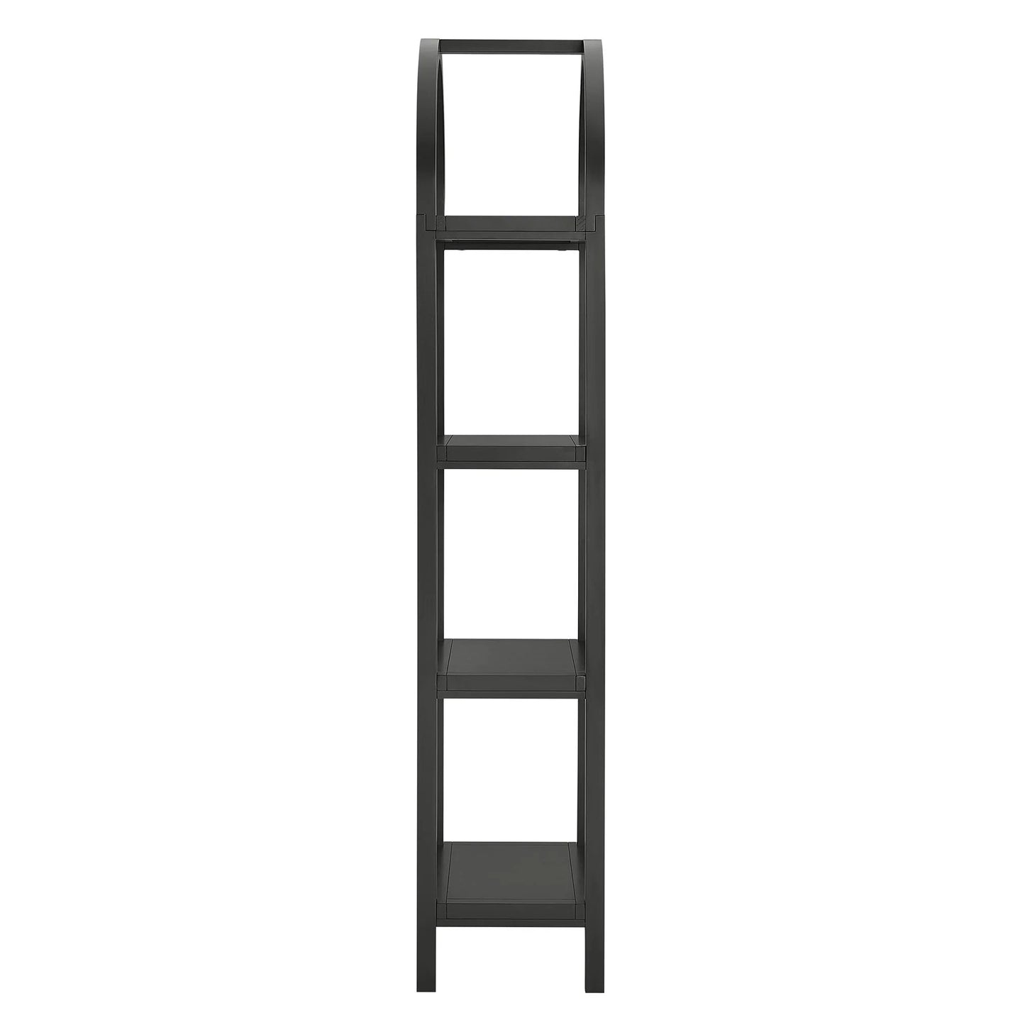 Vexley 72" Tall Narrow Arched Bookshelf – Elegant Vertical Storage