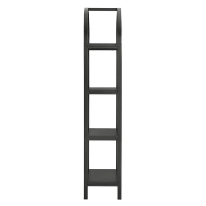 Vexley 72" Tall Narrow Arched Bookshelf – Elegant Vertical Storage