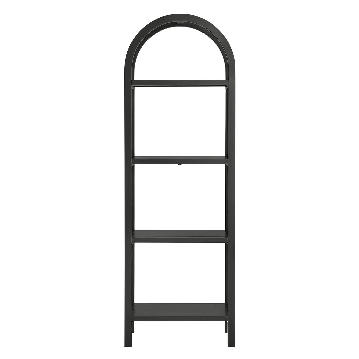 Vexley 72" Tall Narrow Arched Bookshelf – Elegant Vertical Storage