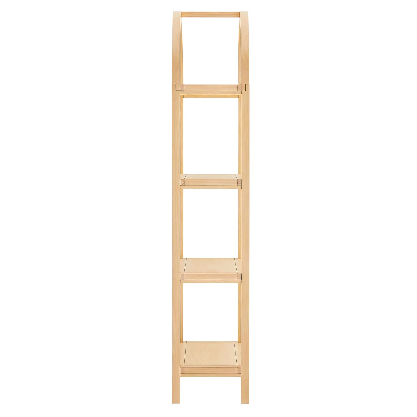 Vexley 72" Tall Narrow Arched Bookshelf – Elegant Vertical Storage