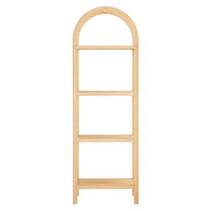 Vexley 72" Tall Narrow Arched Bookshelf – Elegant Vertical Storage