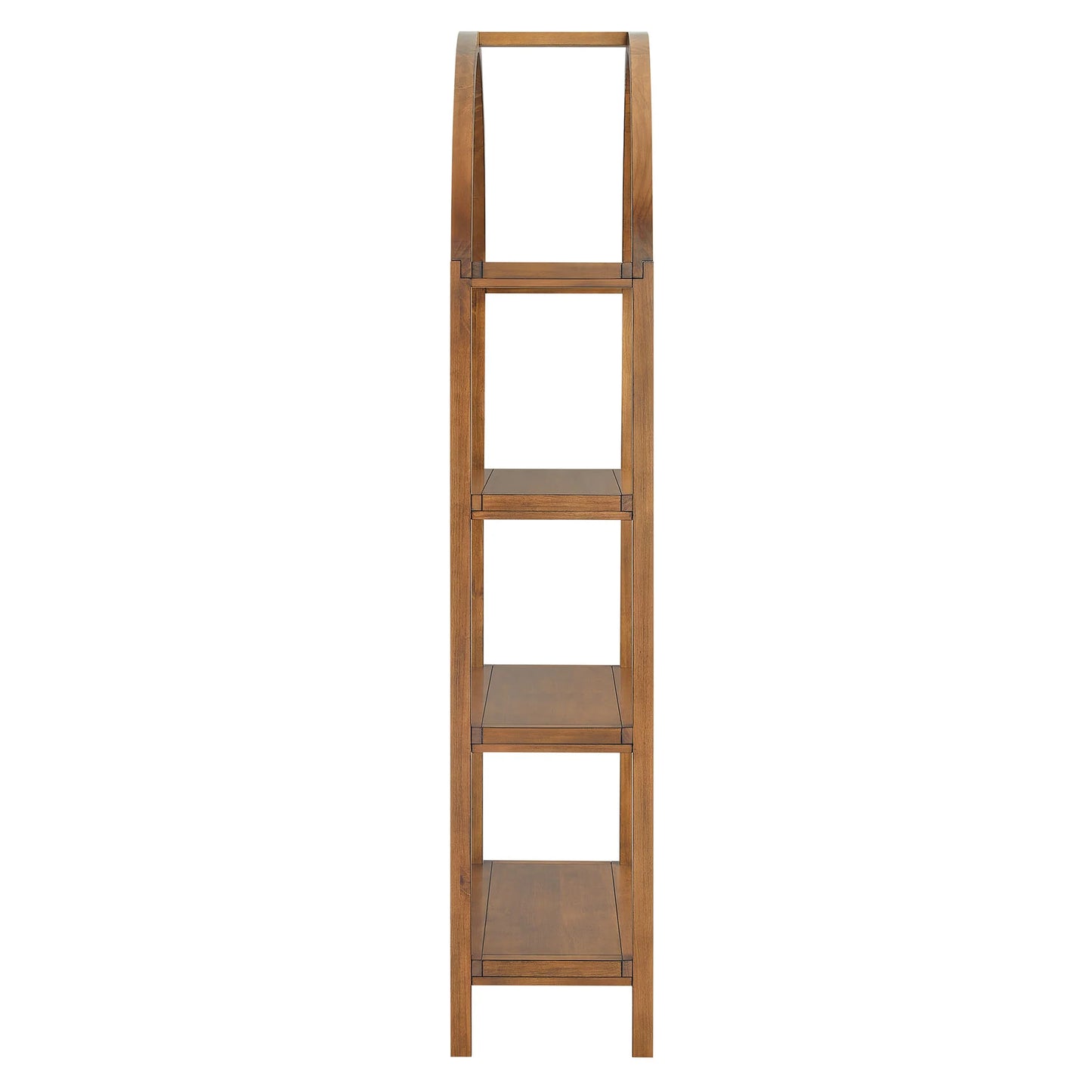 Vexley 72" Tall Narrow Arched Bookshelf – Elegant Vertical Storage