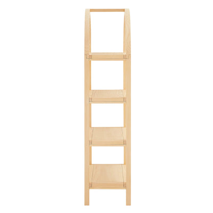Vexley 60" Wide Arched Bookshelf – Elegant & Spacious Storage