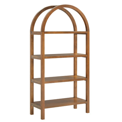 Vexley 60" Wide Arched Bookshelf – Elegant & Spacious Storage
