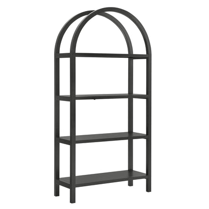 Vexley 72" Arched Bookshelf – Tall & Stylish Storage for Any Room