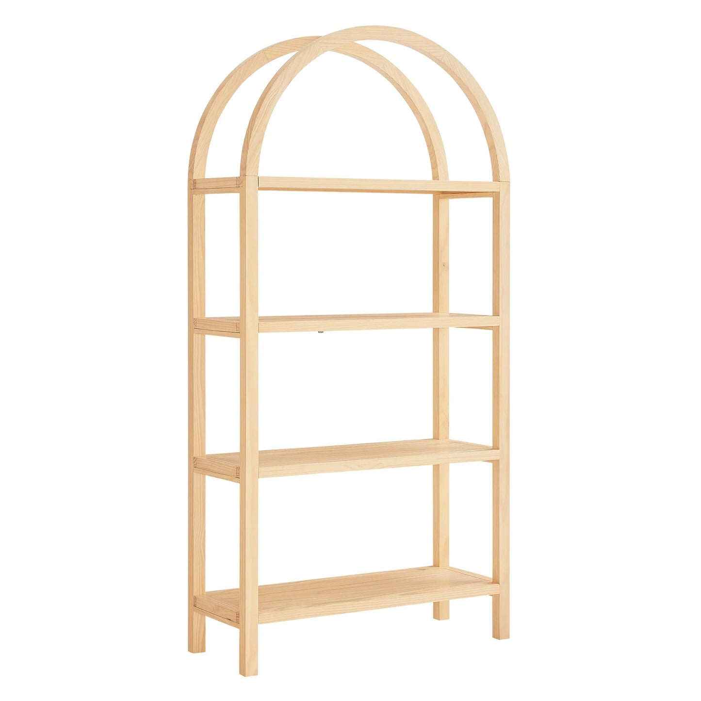 Vexley 72" Arched Bookshelf – Tall & Stylish Storage for Any Room