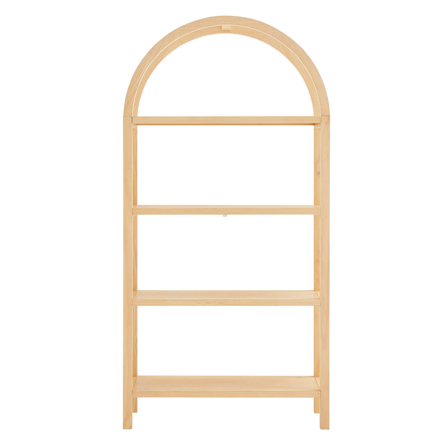 Vexley 72" Arched Bookshelf – Tall & Stylish Storage for Any Room
