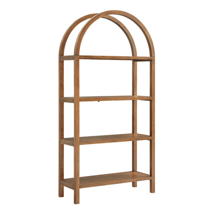 Vexley 72" Arched Bookshelf – Tall & Stylish Storage for Any Room