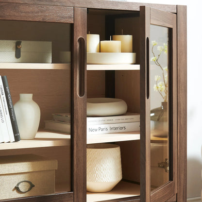 Nell 36" Accent Cabinet in Walnut  – Stylish Storage for Modern Living Spaces