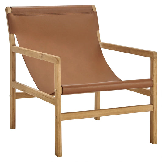 Sonora Sling Chair in Genuine Leather – Stylish & Comfortable Accent Chair