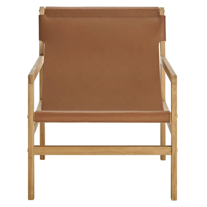 Sonora Sling Chair in Genuine Leather – Stylish & Comfortable Accent Chair