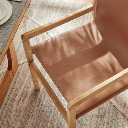 Sonora Genuine Leather Dining Chair – Sleek & Sophisticated Seating