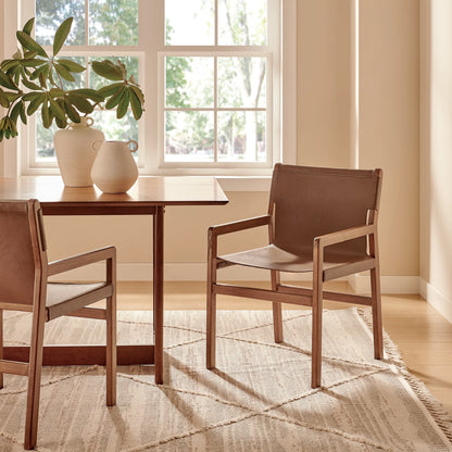 Sonora Genuine Leather Dining Chair – Sleek & Sophisticated Seating