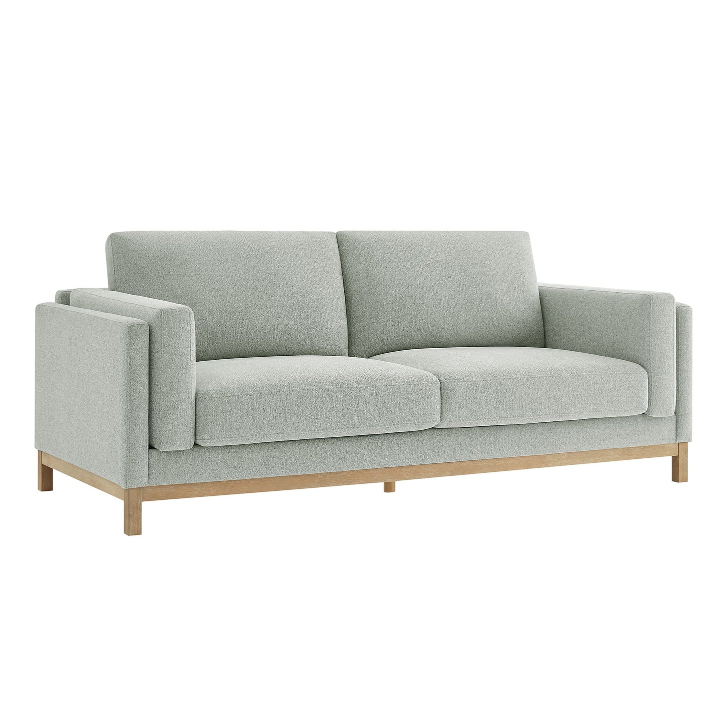 Roscoe 81-Inch Vegan Leather Sofa – Modern 3-Seater Couch with Clean Lines & Upholstered Finish