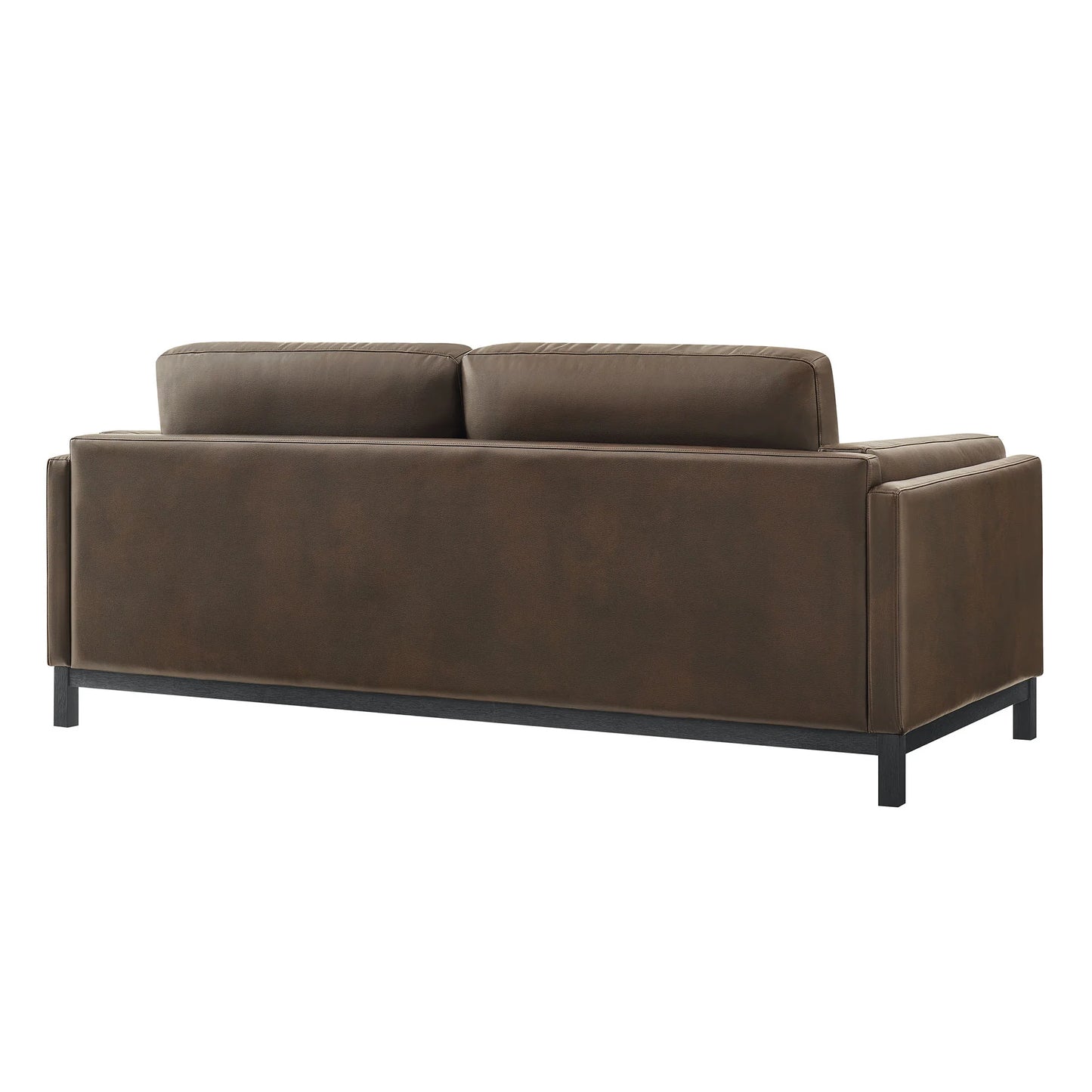 Roscoe 81-Inch Vegan Leather Sofa – Modern 3-Seater Couch with Clean Lines & Upholstered Finish