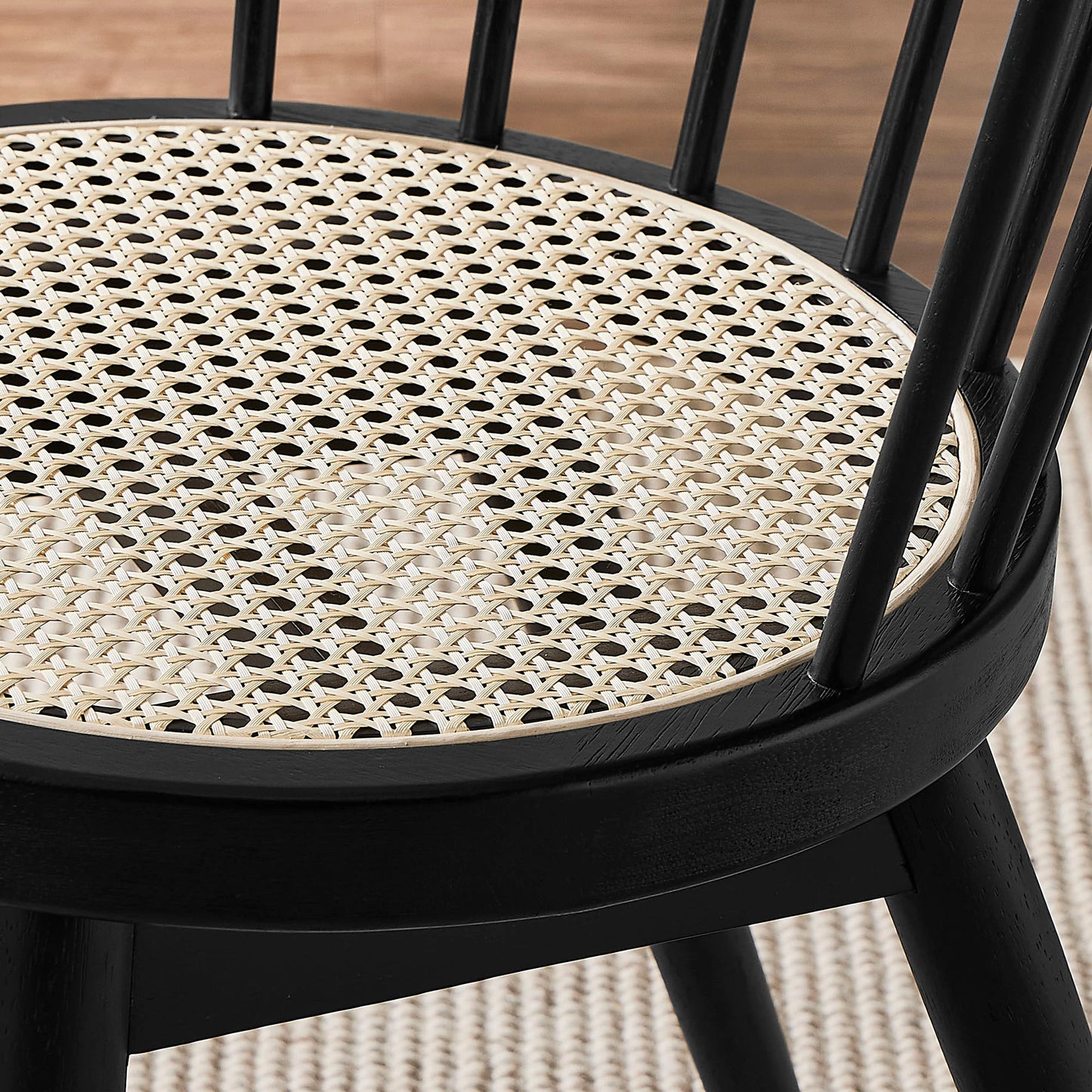 Lykke Curved Spindle Back Dining Chairs – Set of 2 Stylish Seating