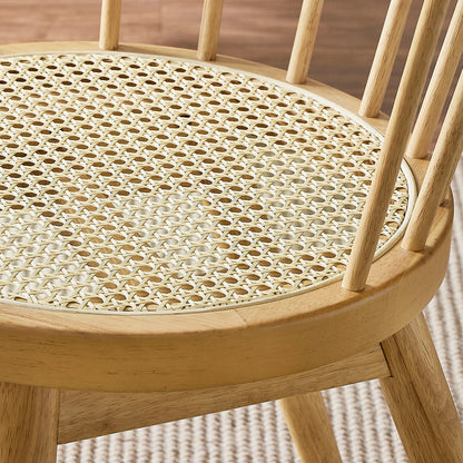 Lykke Curved Spindle Back Dining Chairs – Set of 2 Stylish Seating