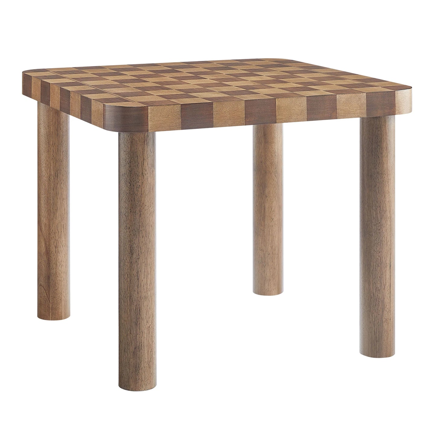 Oscar 36" Square Checkered Dining Table – Modern Geometric Kitchen Table