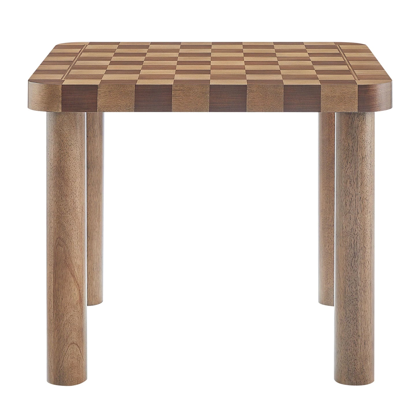 Oscar 36" Square Checkered Dining Table – Modern Geometric Kitchen Table