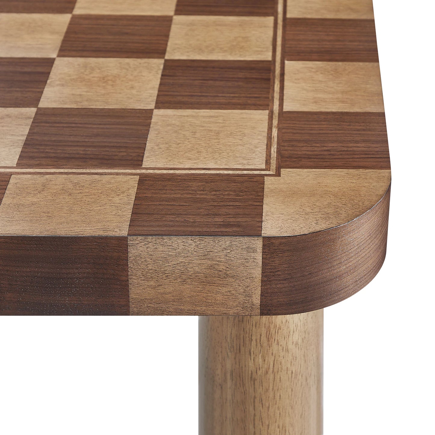 Oscar 36" Square Checkered Dining Table – Modern Geometric Kitchen Table