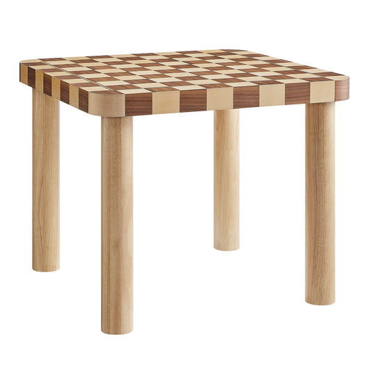 Oscar 36" Square Checkered Dining Table – Modern Geometric Kitchen Table