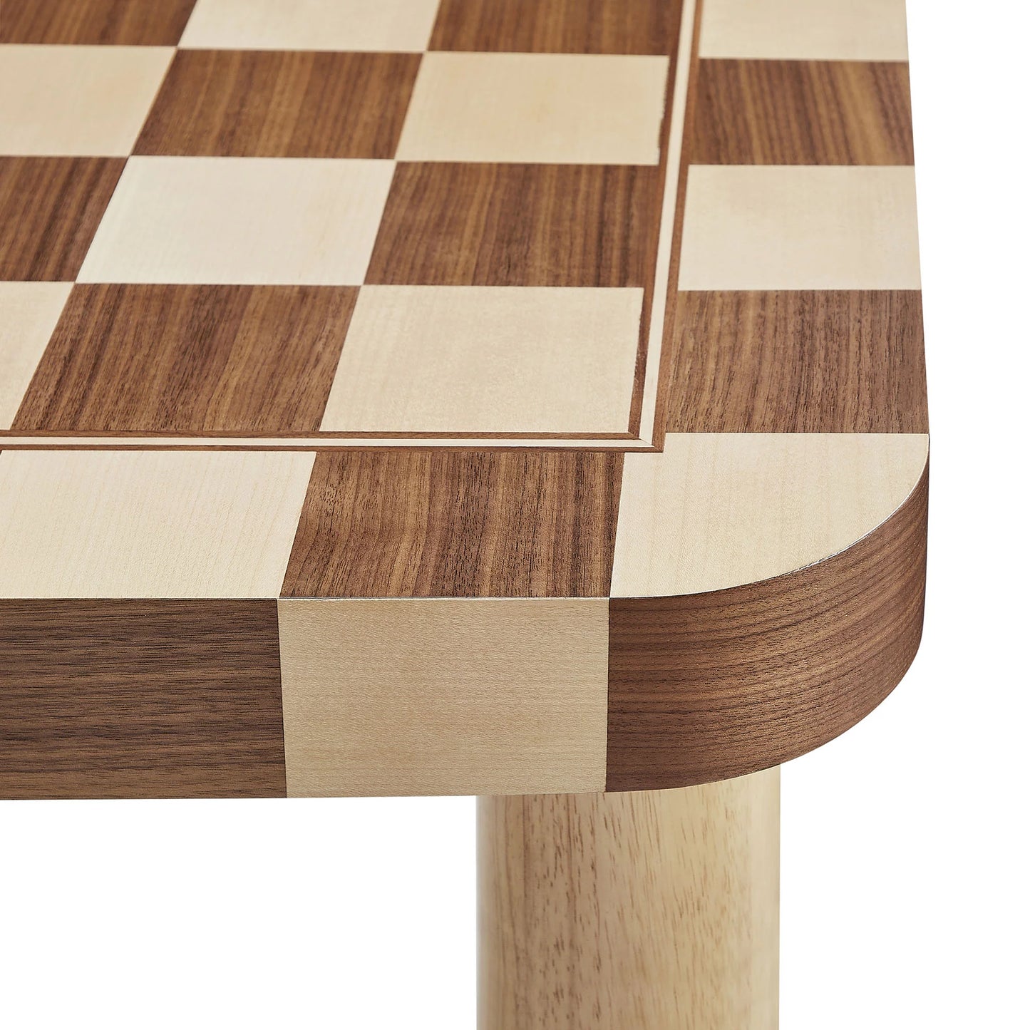 Oscar 36" Square Checkered Dining Table – Modern Geometric Kitchen Table