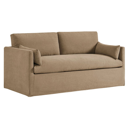 Wellfleet Slipcovered Linen‑Blend Loveseat