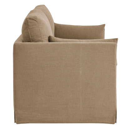 Wellfleet Slipcovered Linen‑Blend Loveseat