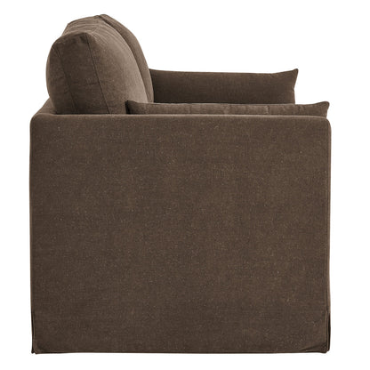 Wellfleet Slipcovered Linen‑Blend Loveseat