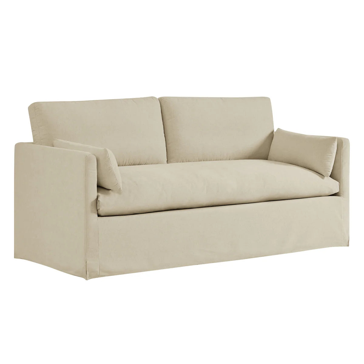 Wellfleet Slipcovered Linen‑Blend Loveseat