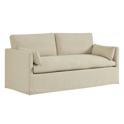 Wellfleet Slipcovered Linen‑Blend Loveseat