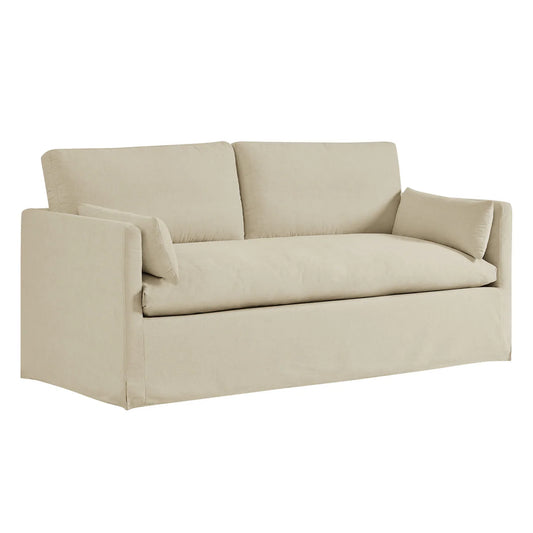 Wellfleet Slipcovered Linen‑Blend Loveseat