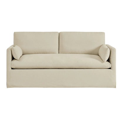 Wellfleet Slipcovered Linen‑Blend Loveseat