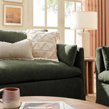 Wellfleet Slipcovered Linen‑Blend Loveseat
