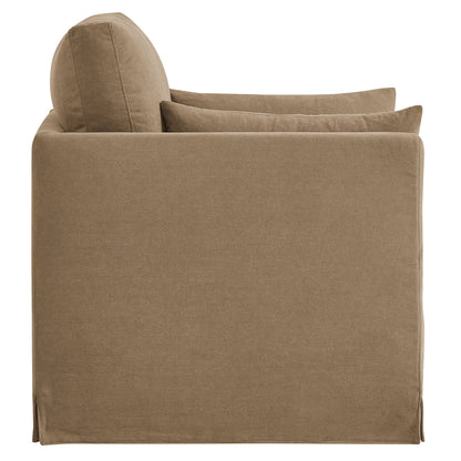 Wellfleet Slipcovered Linen‑Blend Armchair