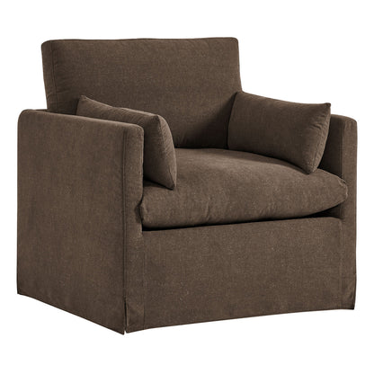 Wellfleet Slipcovered Linen‑Blend Armchair