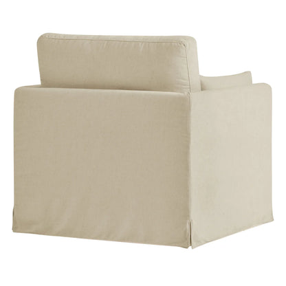 Wellfleet Slipcovered Linen‑Blend Armchair