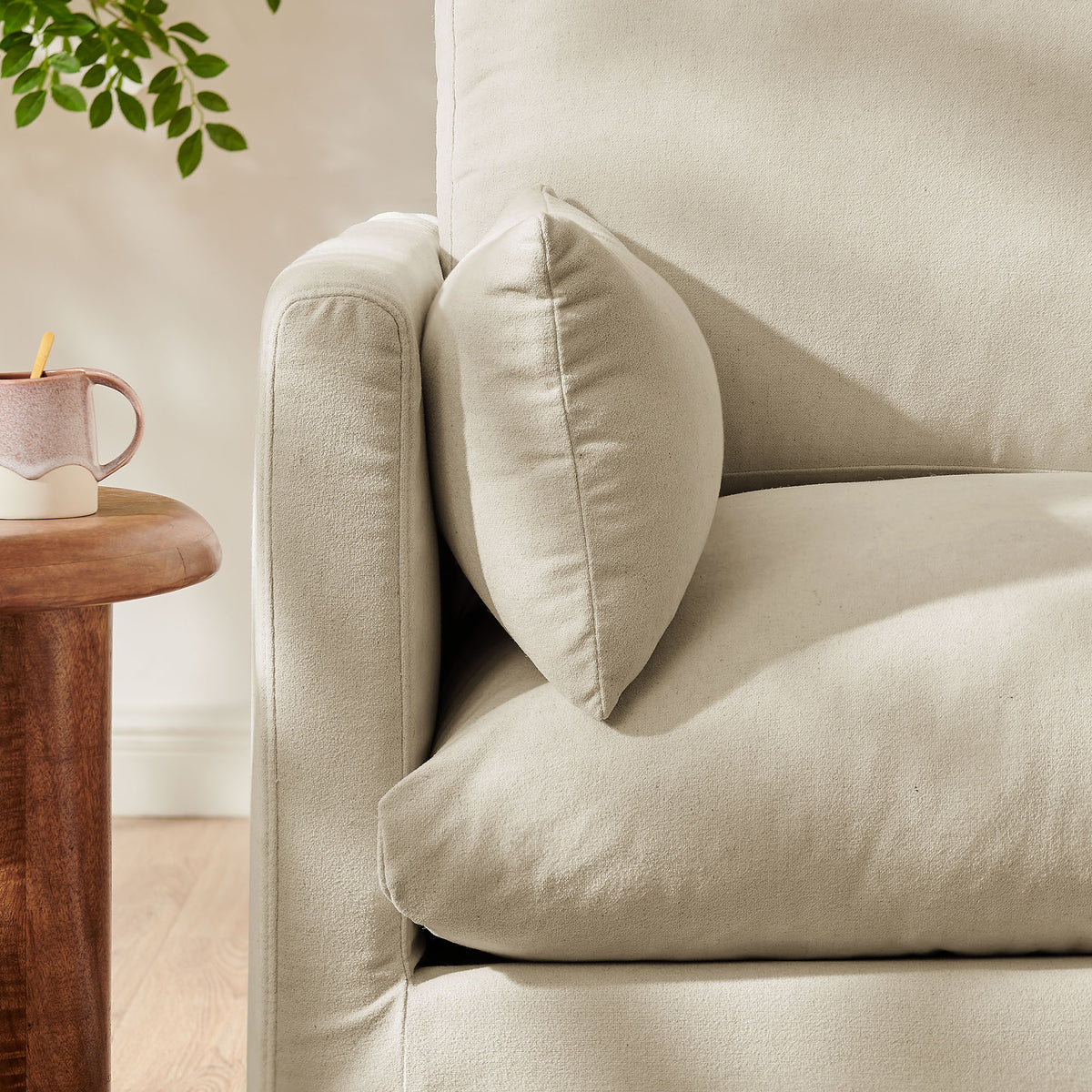 Wellfleet Slipcovered Linen‑Blend Armchair