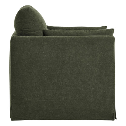 Wellfleet Slipcovered Linen‑Blend Armchair